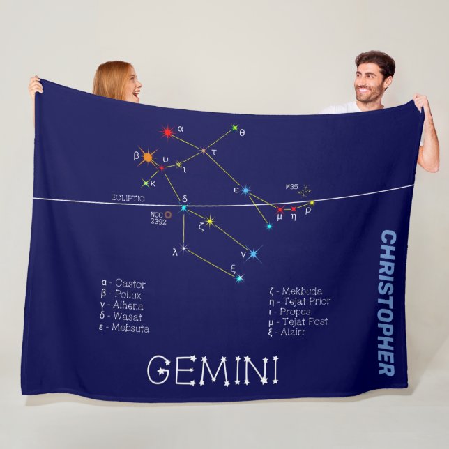 Couverture Polaire Zodiaque Gemini (En situation)