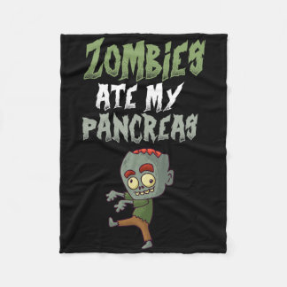 Couverture Polaire Zombies Ate My Pancreas T1d Type 1 Diabetes Girl K