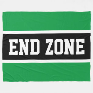 Couverture Polaire ZONE DE FIN Bright Green Black White Stripes Athlé