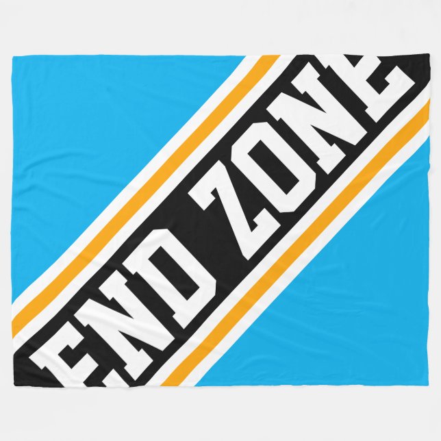 Couverture Polaire ZONE DE FIN Cool amusant Azure Blue Black Racing S (Devant (Horizontal))