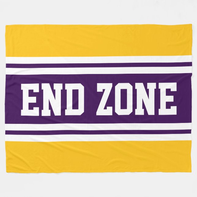 Couverture Polaire ZONE D'EXTRÉMITÉ Profonde Violet Orange Blancs (Devant (Horizontal))