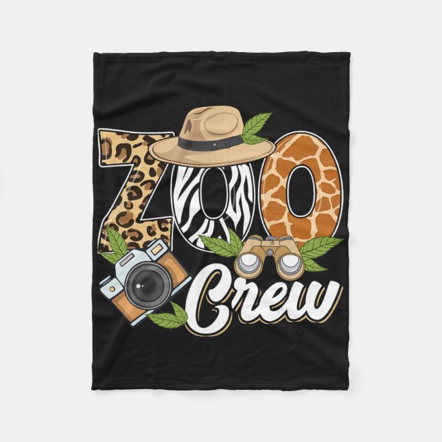 Couverture Polaire Zoo Crew Safari Animals Wildlife Animal Wild Field (Devant)