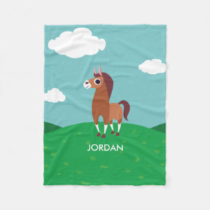 Couverture Polaire Zora le cheval