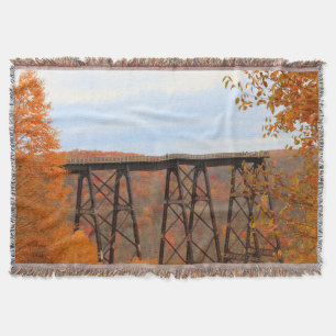 Couverture Pont ferroviaire de Kinzua Skywalk Couleur du feui