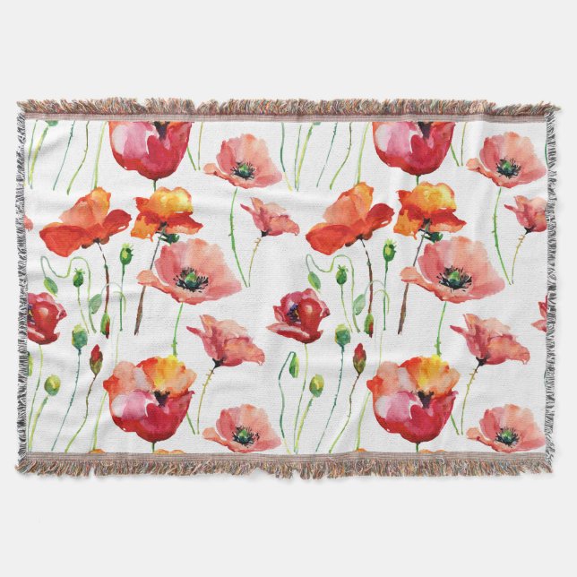 Couverture Poppy Blossom : Simple Arrière - plan sans couture (Devant)