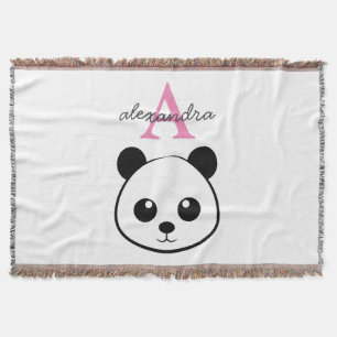 Couverture Porte-panda coutume Monogramme