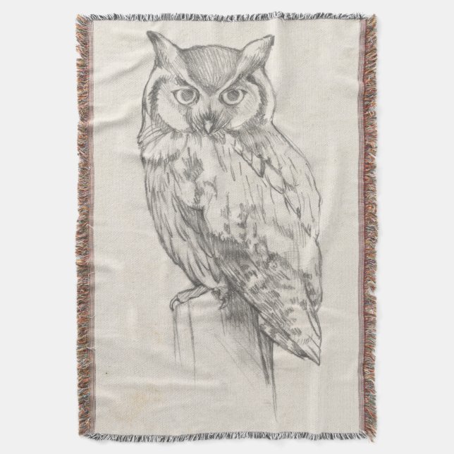 Couverture Portrait de hibou - Croquis (devant Vertical)