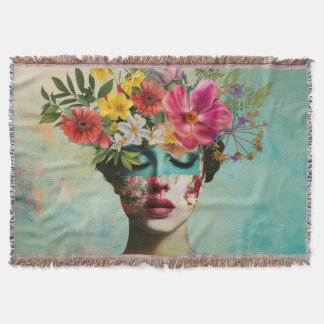 Couverture Portrait Floral Vintage