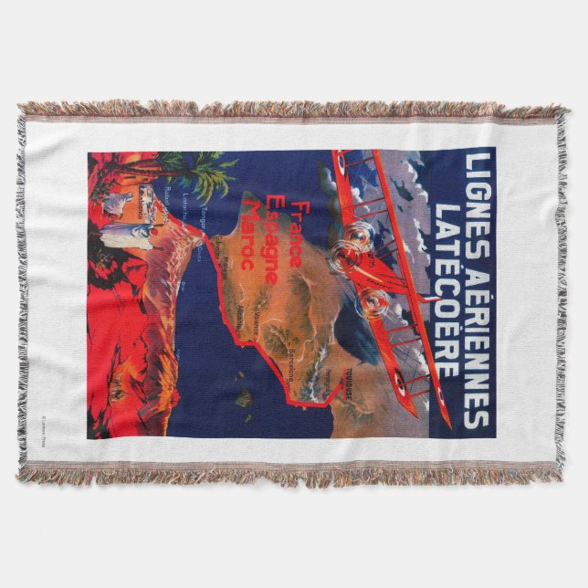 Couverture Poster vintage de Lignes Aeriennes Latecoere (Devant)