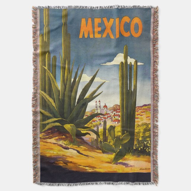 Couverture Poster Vintage voyage Mexique (devant Vertical)