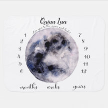 Aimez-vous à la lune et au retour Jalon Blanket