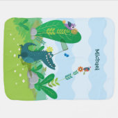 Couverture Pour Bébé Bonne couverture bébé Alligator (Horizontal)