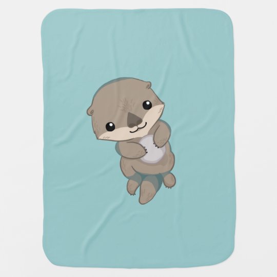 Couverture Pour Bebe Chiot Mignon De Loutre De Bebe Zazzle Fr