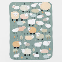 Couleurs pastel de mouton mignonne Illustration mi