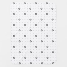 Couverture bébé à pois Bitcoin