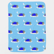 Couverture d'éléphant de bébé de sommeil