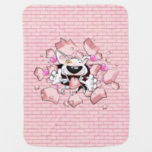 Couverture drôle de bébé d'ouatine de bande