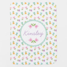 Couverture personnalisée de tulipe d'arc-en-ciel