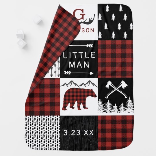 Couverture Pour Bebe Creche D Ours De Plaid De Buffalo De Couverture De Zazzle Fr