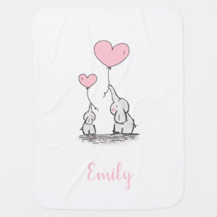 Couvertures Dessin D Elephant Pour Bebes Zazzle Fr
