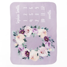 Étape importante florale nommée personnalisée de