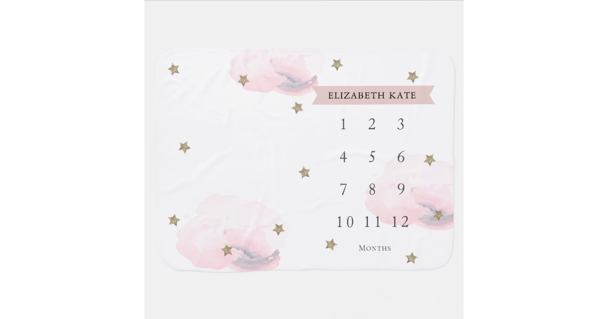 Couverture Pour Bebe Etoiles D Or Et Nuages Jalon Mensuel De La Fille R Zazzle Fr Couverture Pour Bebe Etoiles D Or Et Nuages Jalon Mensuel De La Fille R Zazzle Fr