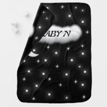 ÉTOILES ET LUNE Bébé Couverture bébé