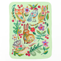 Folk Art Floral Animal Friends Couleur Choix