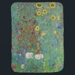 Couverture Pour Bébé Gustav Klimt - Country Garden with Sunflowers<br><div class="desc">Country Garden with Sunflowers / Farm Garden with Sunflowers - Gustav Klimt in 1905-1906</div>