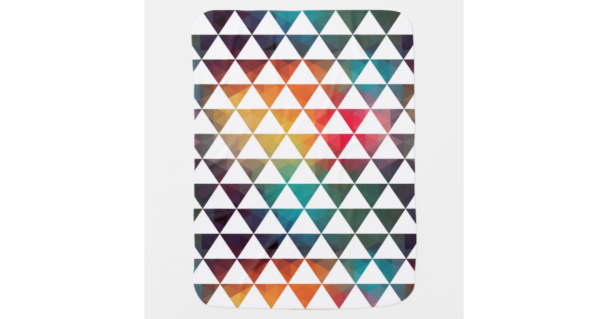 Couverture Pour Bebe Le Turc A Inspire Le Motif Geometrique Colore Zazzle Fr