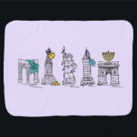 Couverture Pour Bébé New York Hanoukka NYC Chanukah Bâtiments vacances<br><div class="desc">Il présente une illustration originale en stylo et en encre de divers points de repère de New York "habillé" pour la saison des fêtes de Hanoukka! Ne vois-tu pas ce que tu cherches ? Vous avez besoin d'aide pour la personnalisation ? Contactez Rebecca pour avoir quelque chose conçu pour vous....</div>