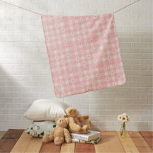 Pink Gingham Hearts Valentine Wrapping Paper