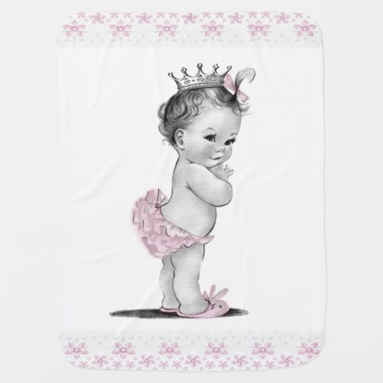 Couverture Pour Bebe Princesse Vintage Zazzle Fr