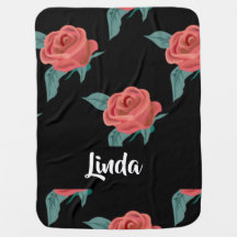 Roses roses en noir