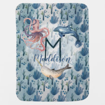 Sous les noms de mer commençant par M Baby Blanket