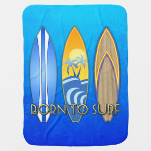 Couvertures Surf Pour Bebes Zazzle Fr