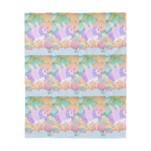 Couverture pour filles unicorn personnalisable