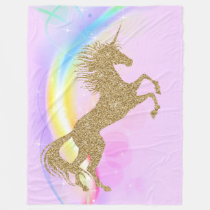 Couverture pourpre de licorne de lavande