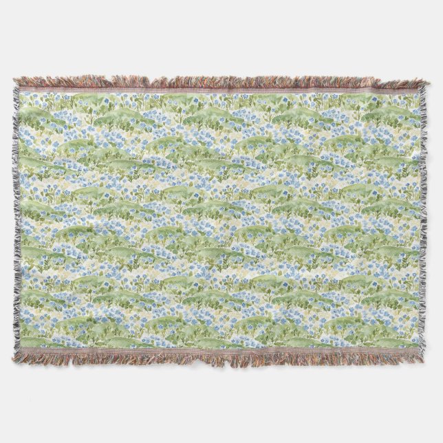 Couverture Prairie aux Fleurs Bleues (Devant)