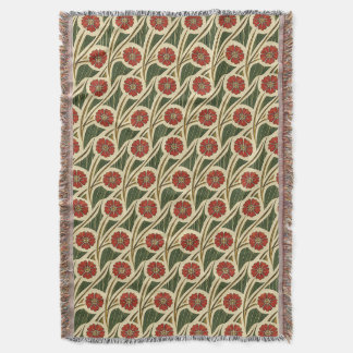 Couverture Prairie viennoise - Fleurs rouges