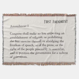Couverture Premier amendement Constitution Liberté d'expressi