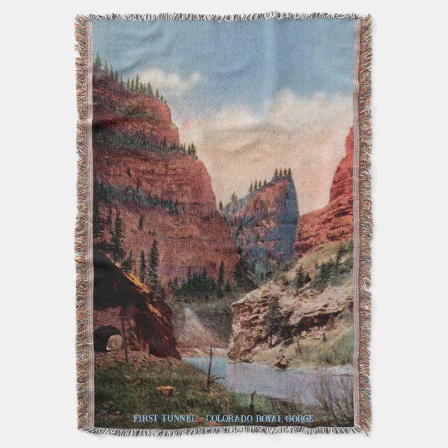Couverture Premier tunnel - Colorado Royal Gorge Throw Blanke (devant Vertical)