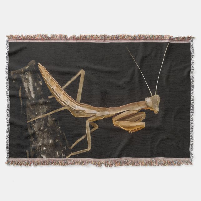 Couverture Prière Mantis Belle Et Déplaisante Insecte Art (Devant)