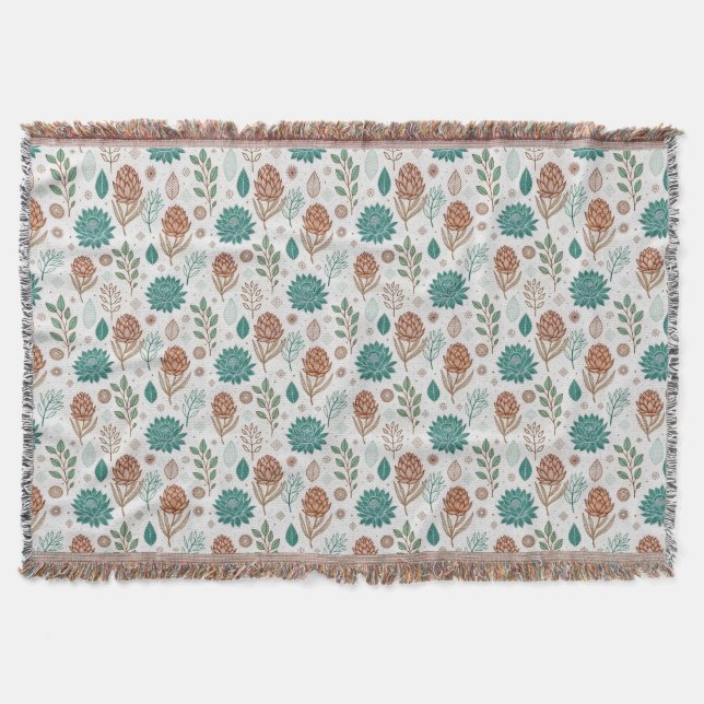 Couverture Protea Flower Desert Floral rose Motif (Devant)