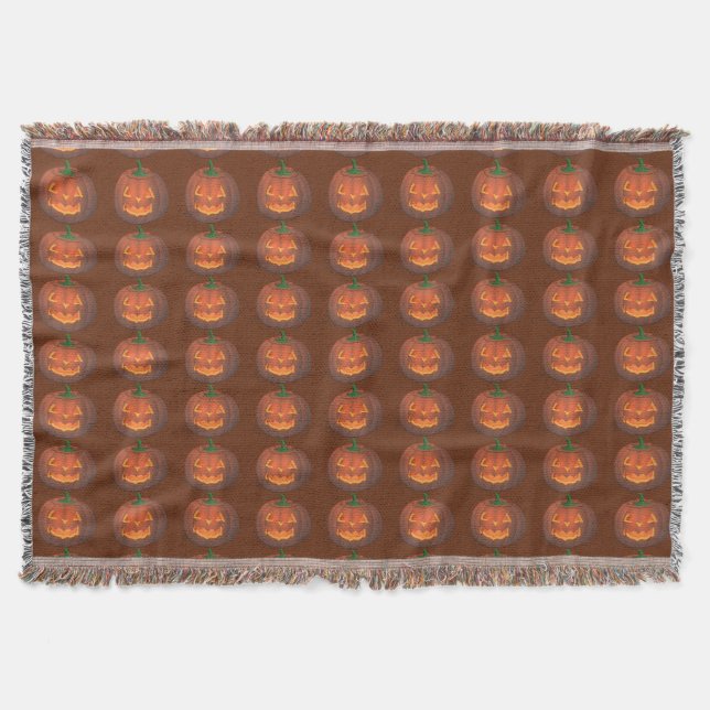 Couverture Pumkin Blanket Amusant Halloween Jetez des couvert (Devant)