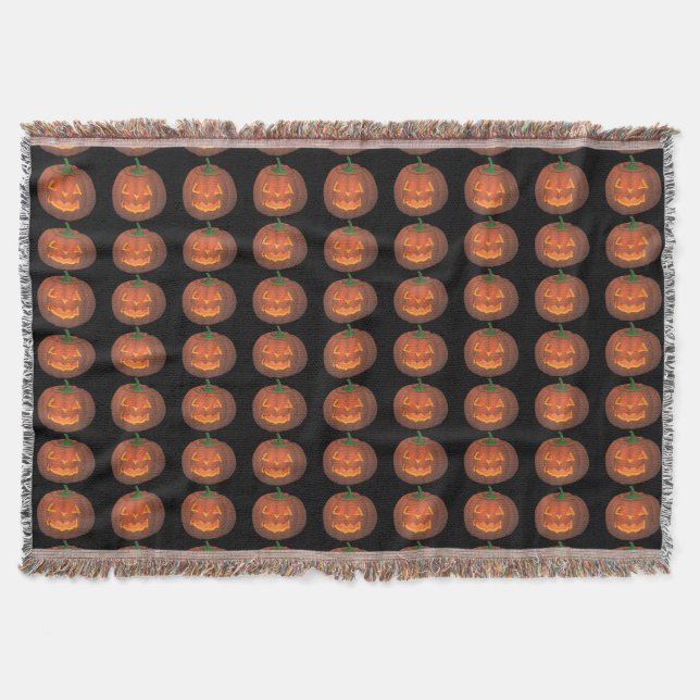 Couverture Pumkin Blanket Amusant Halloween Jetez des couvert (Devant)