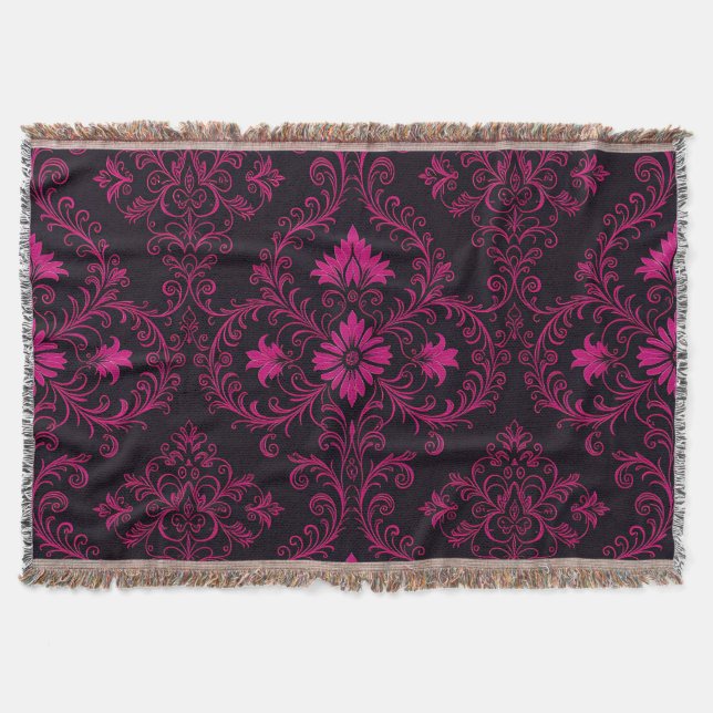 Couverture Purple and black gothic damask pattern (Devant)