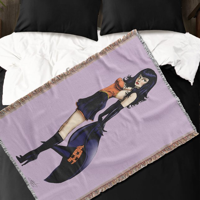 Couverture Purple Halloween jolie sorcière (Créateur téléchargé)
