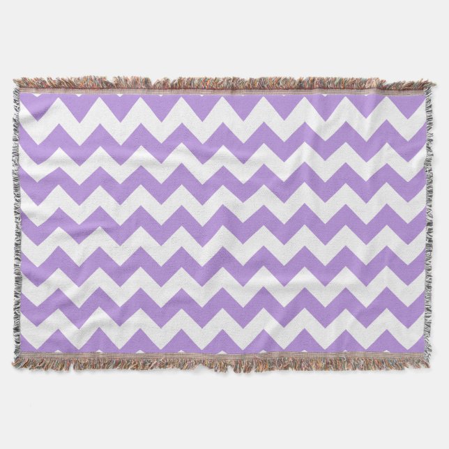 Couverture Purple Zigzag, Purple Chevron, Motif géométrique (Devant)