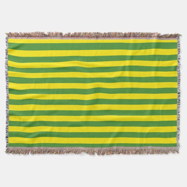 Couverture Rayures jaune et verte (Devant)